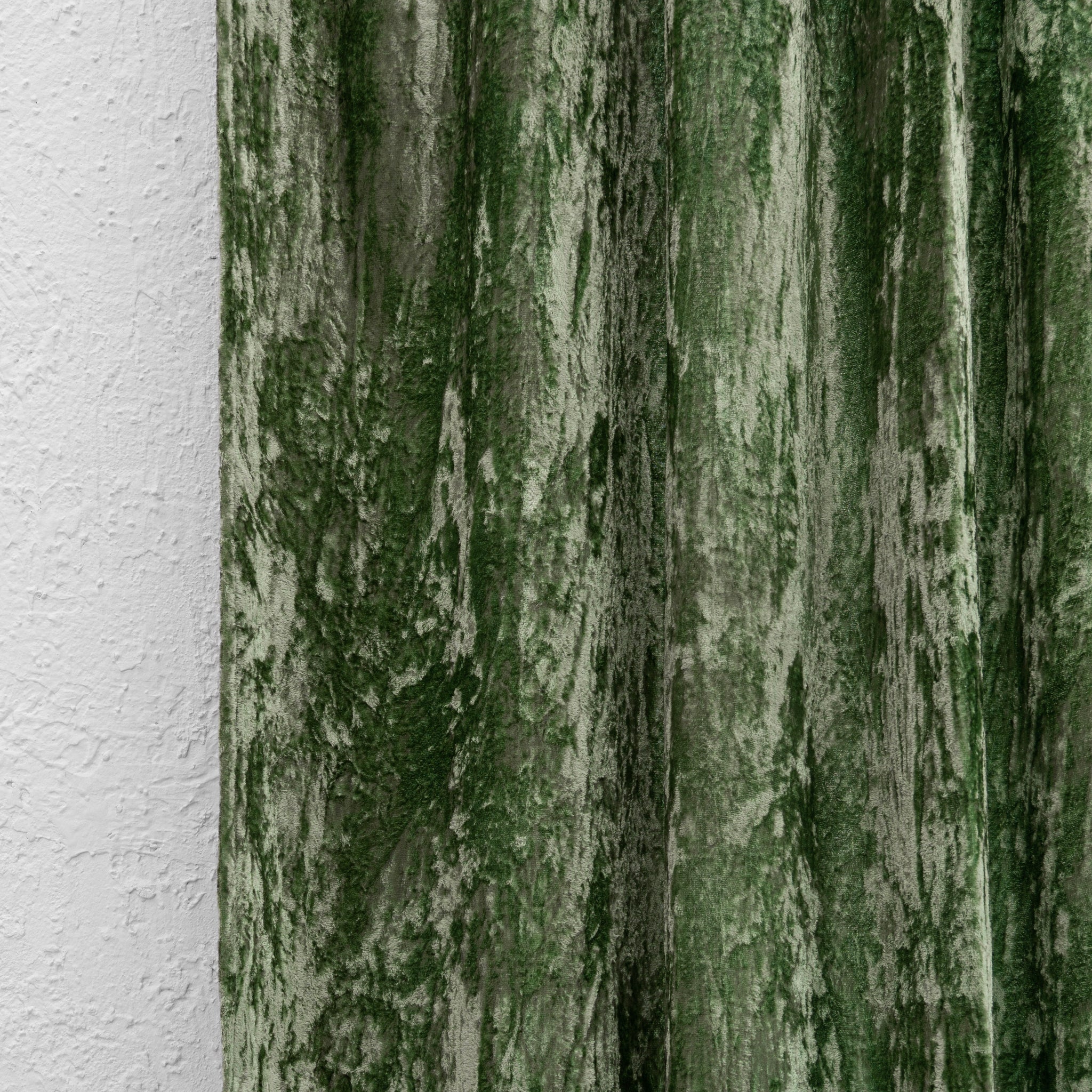 Sage Green Velvet Curtain - Set of 2