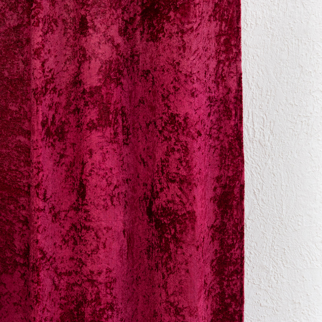 Maroon Velvet Curtain - Set of 2