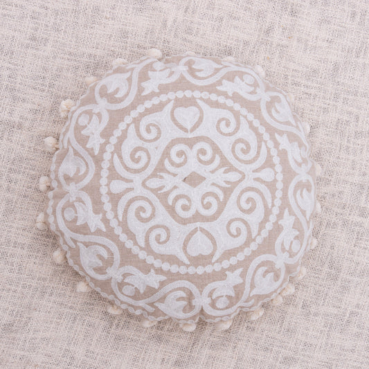 Pom-Pom Geo Floor Cushion Cover