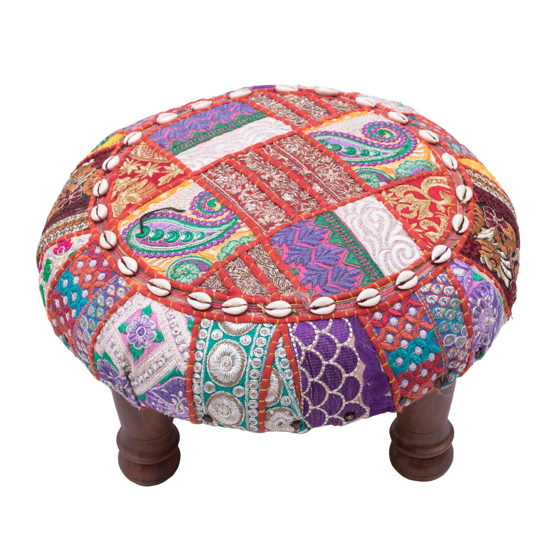 Patchwork Footstools eyesofgypsy