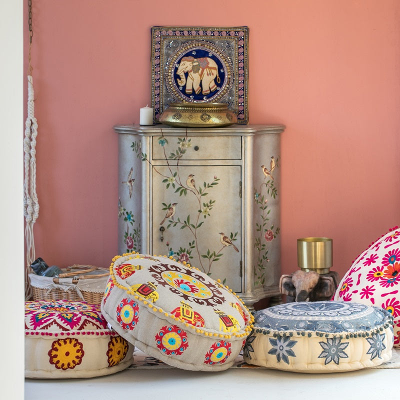Pink Whimsical Wonder Ottoman pouf