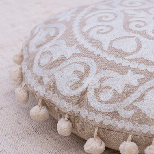 Pom-Pom Geo Floor Cushion Cover