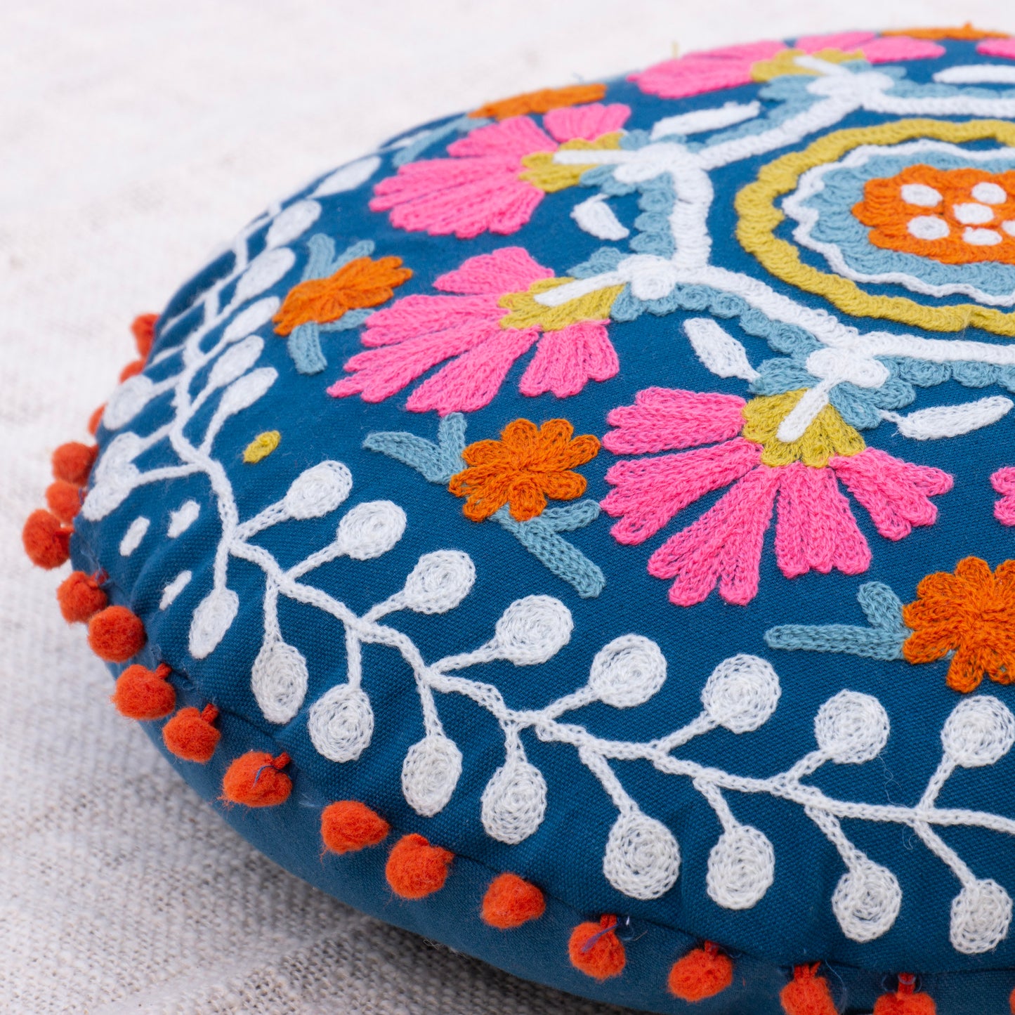 Floral Fantasy Floor Cushion Cover