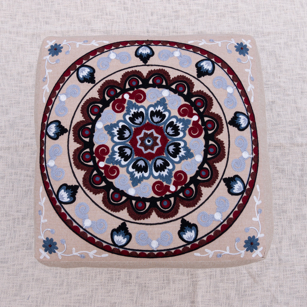 Floral Vine Footstool