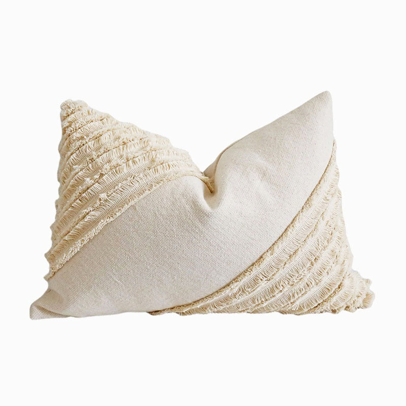 Elegant Fringes Throw Pillow Cover