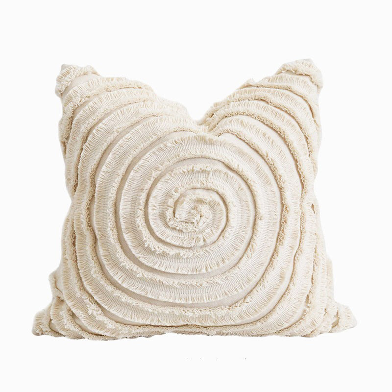 Beige Beauty Throw Pillow Cover