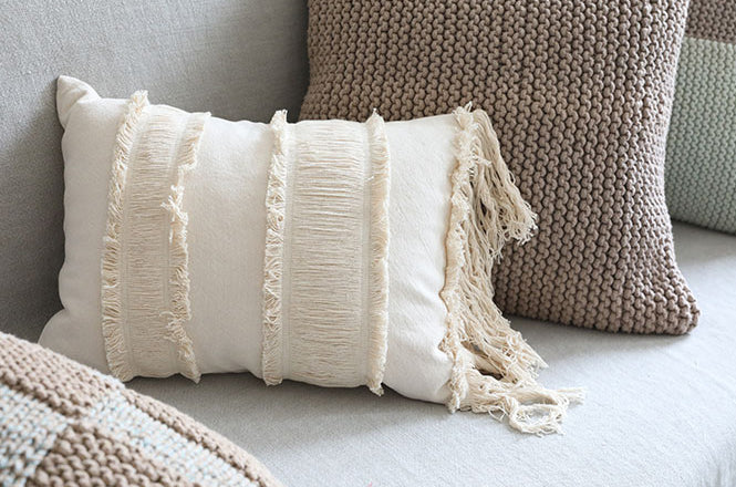 Fringe Fascination Throw Pillow Cover