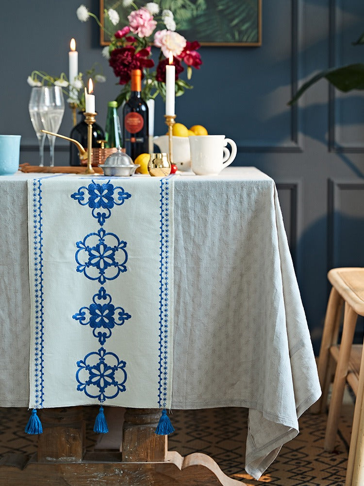 Blue Table Runner