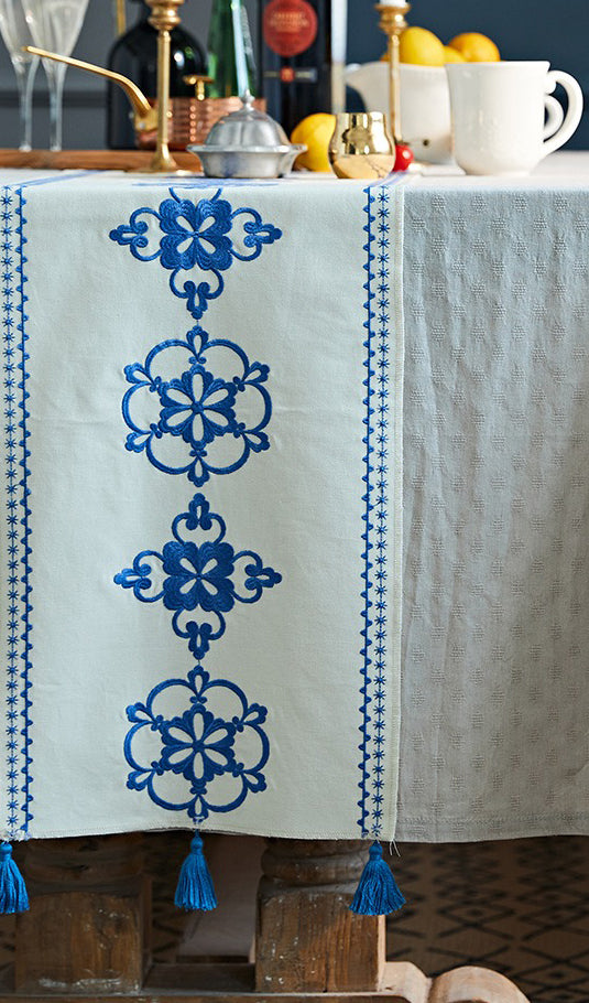 Blue Table Runner