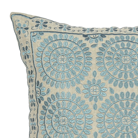 Gray Geometric Jaipur Throw Pillow Cover