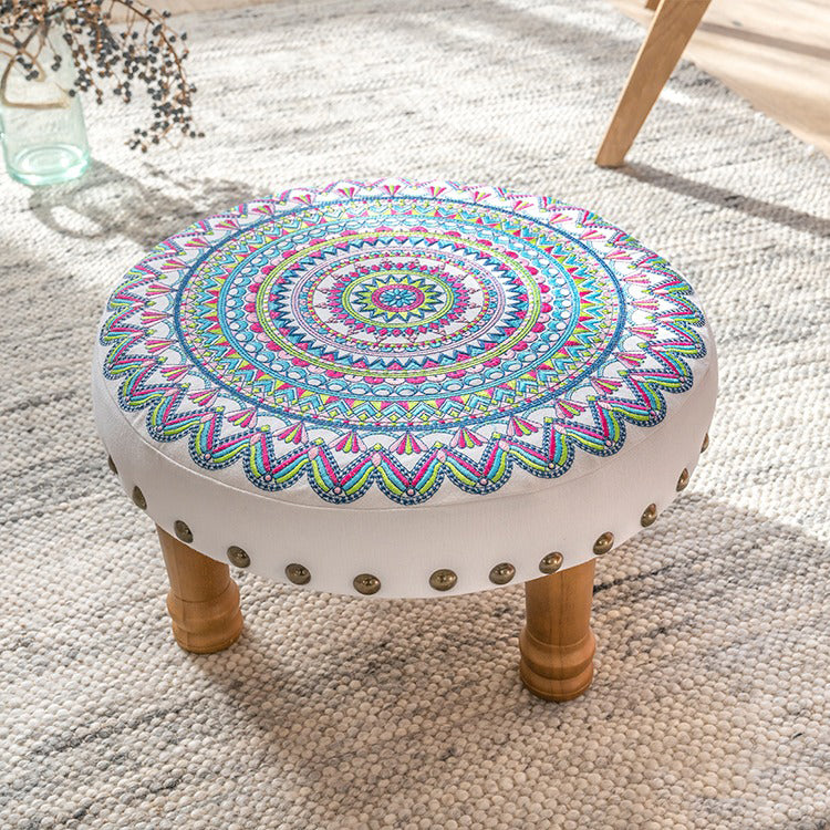 Geometric Gathering Footstool